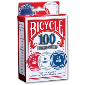 Bicycle Poker Chips 2 gram plastic 100ct