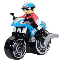 Big Wheelie Cycle Fun Rider Blue Red 49MHz