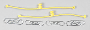 Body Klip Retainers,Yellow (2)