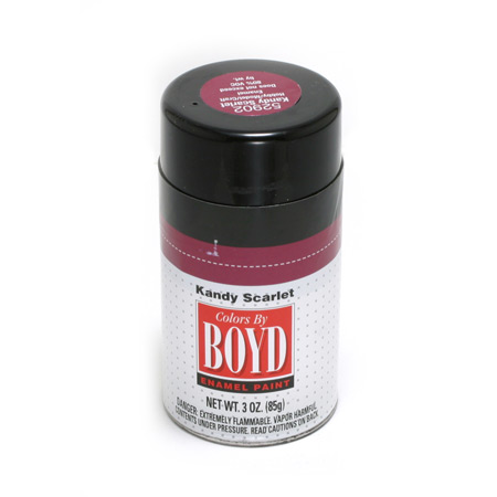 Boyd Spray Enamel 3oz Kandy Scarlet