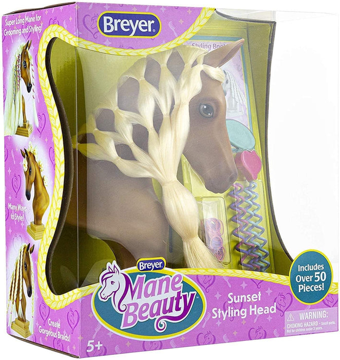 Breyer Horses Mane Beauty Horse Styling Head SUNSET with Blonde Extra-Long Silky No Tangle Mane