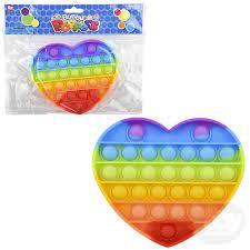 Bubble Poppers - Rainbow Heart