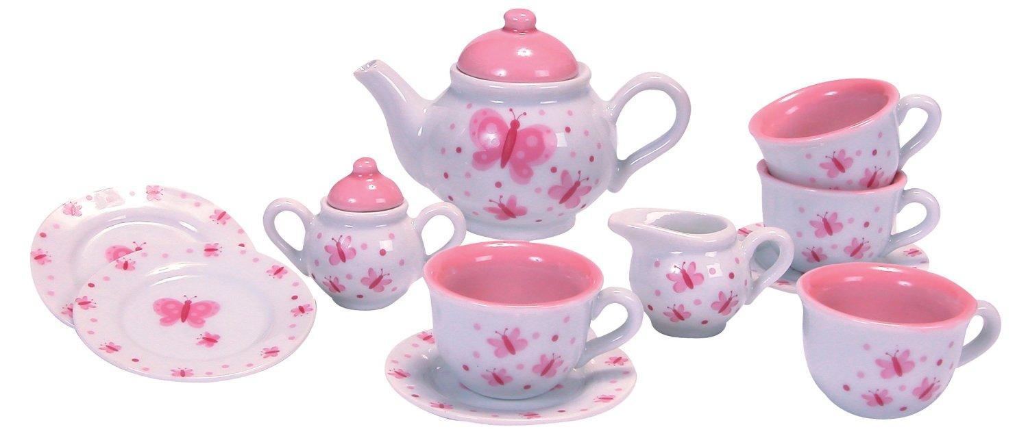 Butterfly Tea Set 13pc Porcelain