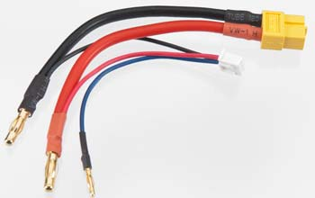 C24412 XT60 Female-To-Banana 4mm Male Battery Connector