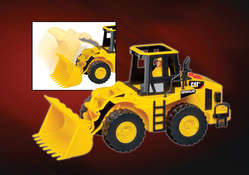 CAT Wheel Loader With Lights, Sounds, and Driver Figure