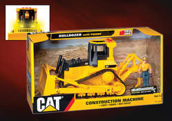 CAT bulldozer With Lights, Sounds, and Driver Figure