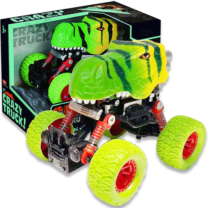 CT589 Crazy Truck – Pull Back Dinosaur Truck – Jurassic Green