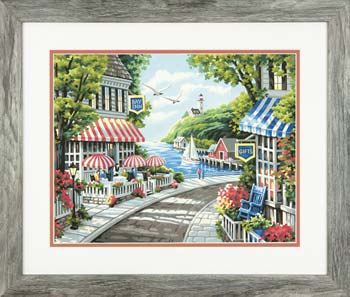 Cafe by the Sea Paint By Numbers