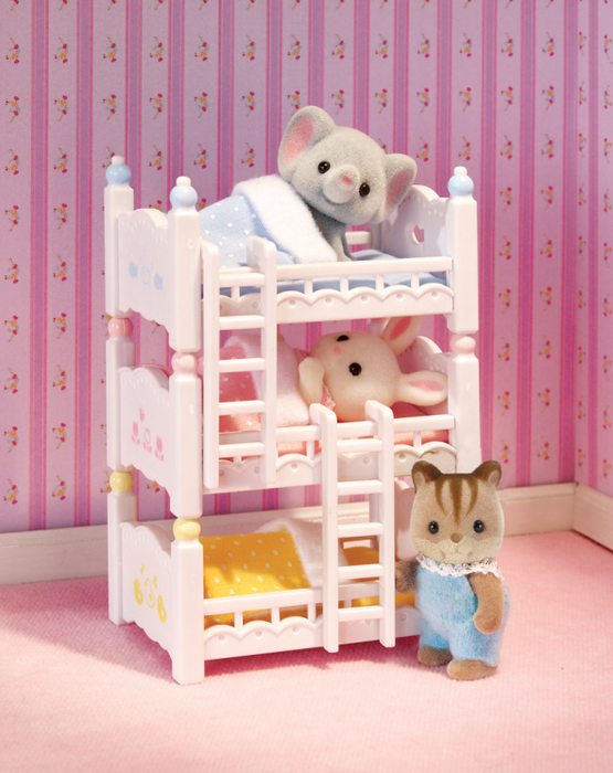 Calico Critters Triple Baby Bunk Bed Set