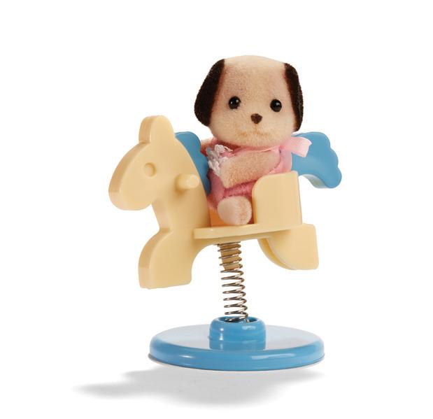 Carrying Case Beagle on Rocking Horse