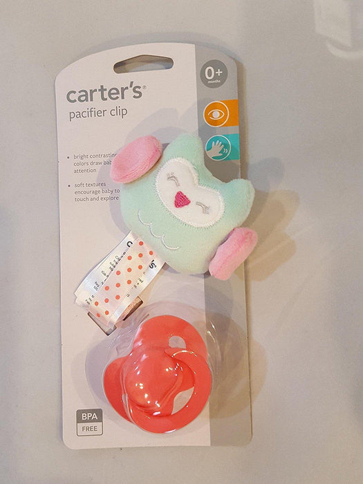 Carter's Owl Pacifier Clip
