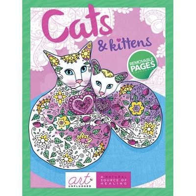 Cats & Kittens Adult Coloring Book