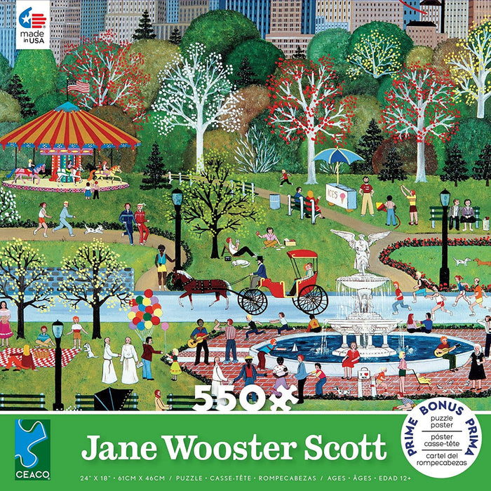 Ceaco 550 Piece Jane Wooster Scott - Springtime in Central Park