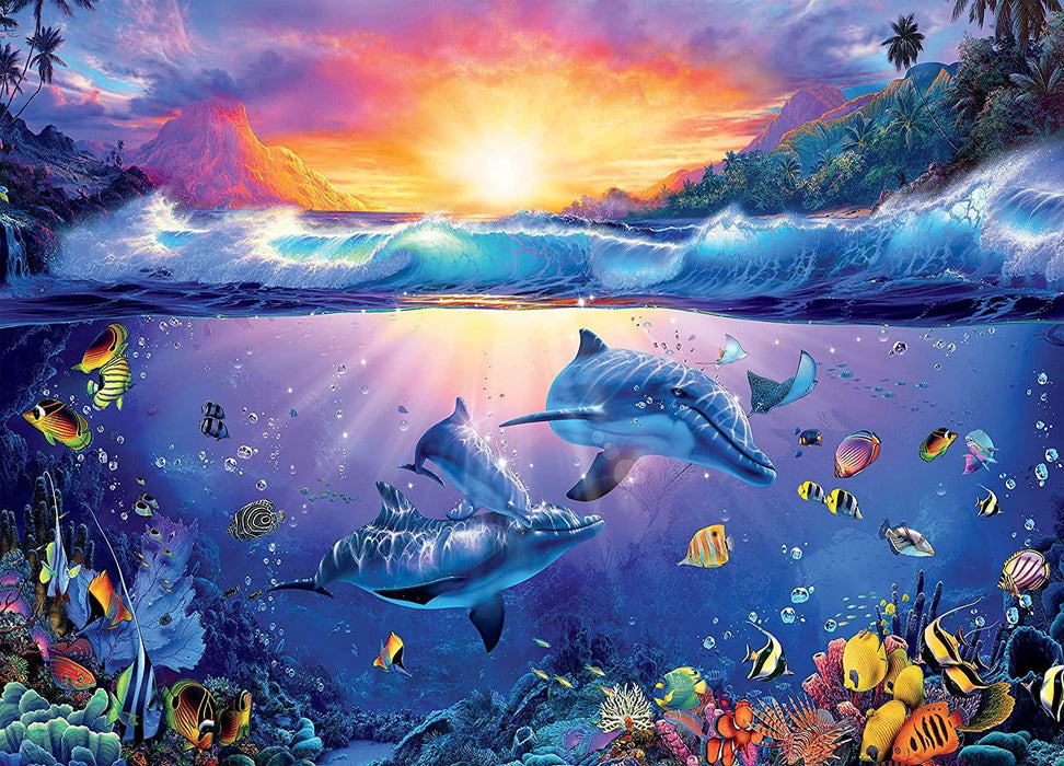 Ceaco Ocean Magic Collection Twilight in Paradise Jigsaw Puzzle, 1000 Pieces