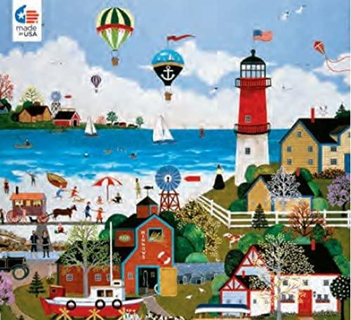 Ceaco The Cape Milford Light 300 Oversized Piece Puzzle by Jane Wooster Scott 18 X 24