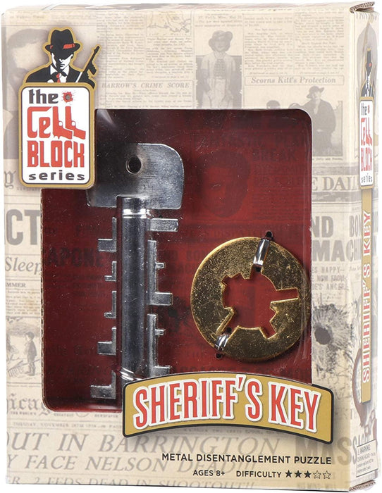 Cell Block Sheriff's Key Puzzle