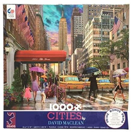 Cities by David Maclean-Manhattan NY City 1000pc Puzzle