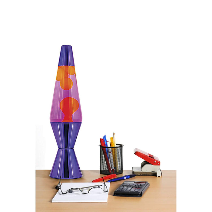 Classic Lava Lamp Yellow/Purple 14"