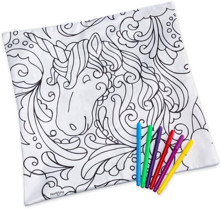 Color Your Own Pillowcase Kit - Unicorn