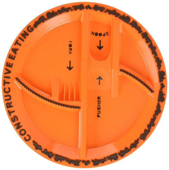 Constructive Eating Construction plate