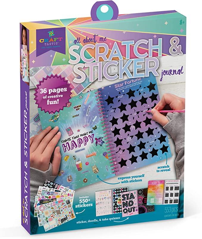 Craft-Tastic Scratch and Sticker Journal — Adventure Hobbies & Toys