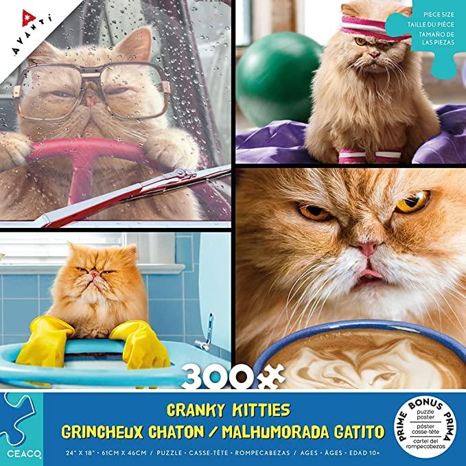 Cranky Kitties: Awesome Foursome 300pc Puzzle
