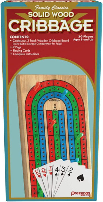 Cribbage with Cards in Folding Box Game