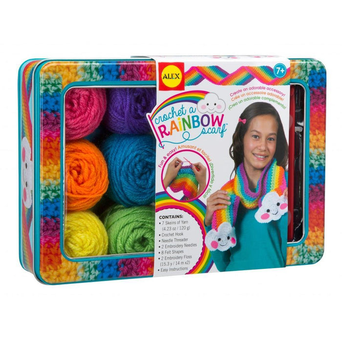 Crochet A Rainbow Scarf Kit