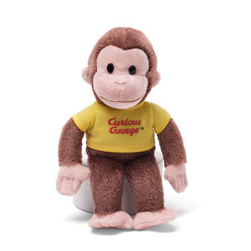 Curious George 8" (Red or Yellow Shirt)