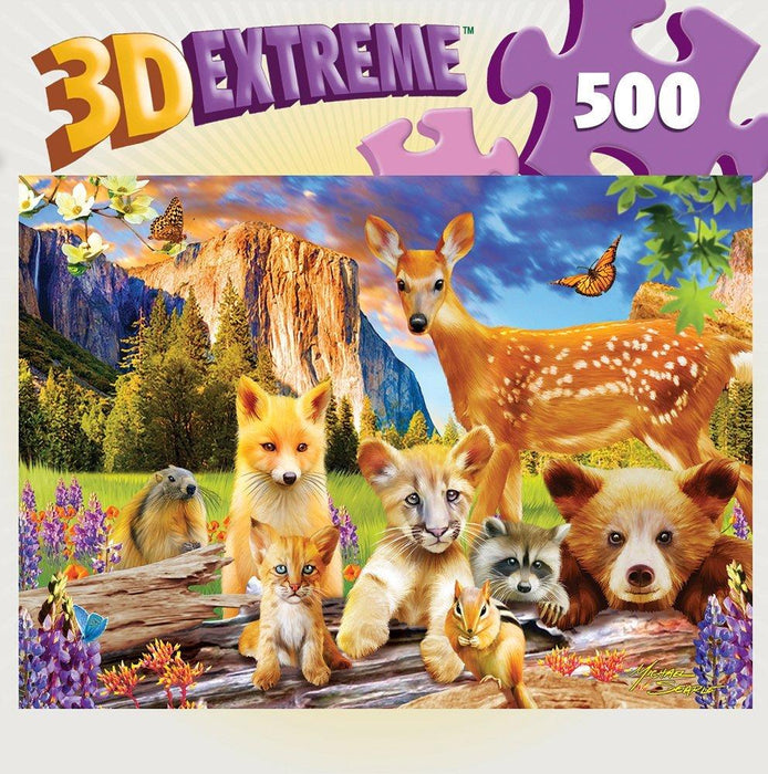 Cute Critters 500pc Lenticular Puzzle