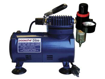 D500SR Airbrush Compressor with Regulator