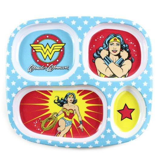 DC Comics Wonder Woman  Melamine Divided Plate