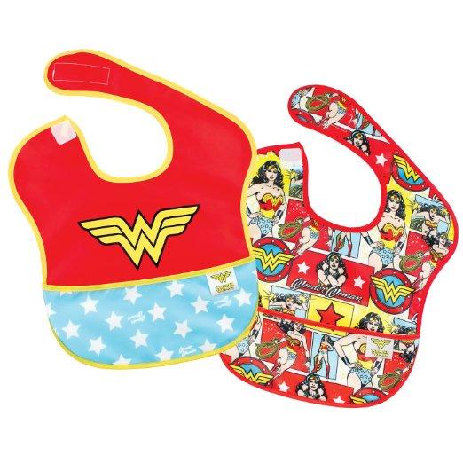 DC Comics Wonder Woman Super Bib 2 Pack