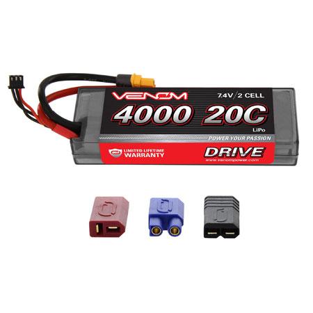 DRIVE 20C 2S 4000mAh 7.4V LiPo HC : UNI 2.0 Plug