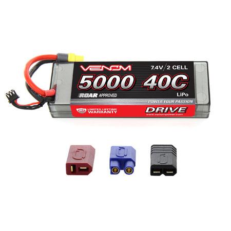DRIVE 40C 2S 5000mAh 7.4V LiPo HC ROAR :UNI 2.0