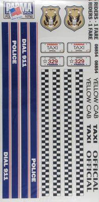 Decal Police/Taxi Cab