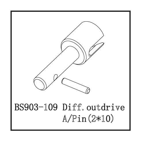 Diff Drive Cup A/Pin(2*10)