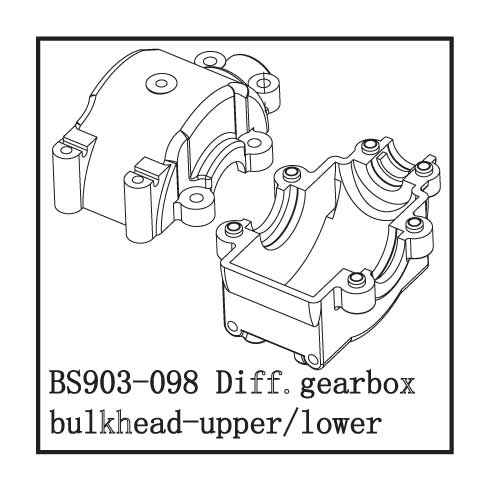 Diff. Gearbox Bulkhead-Upper/Lower