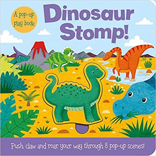 Dinosaur Stomp Push and Play Book