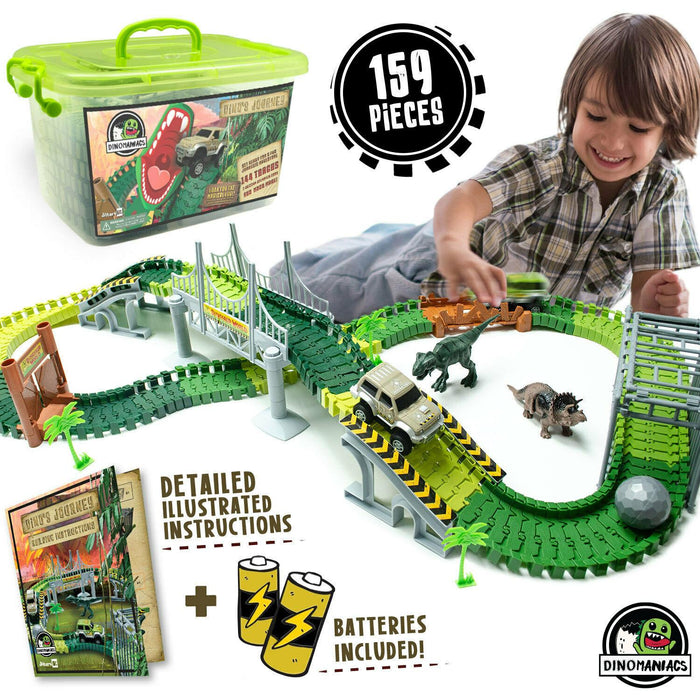 Dinosaurs Playset Build an Adventure Race Track