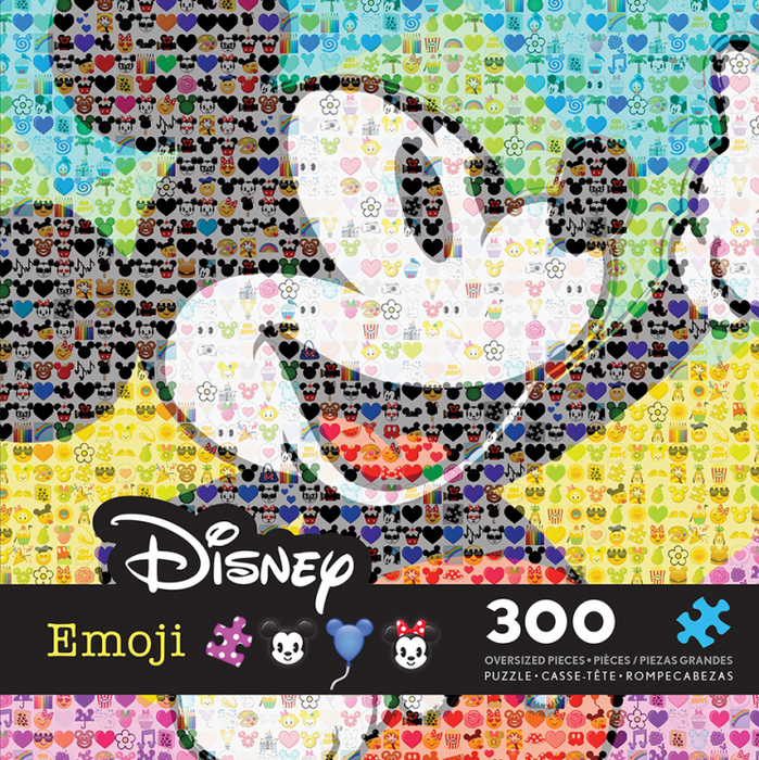 Disney Emoji 300Pc Oversized Puzzle-Mickey Mouse
