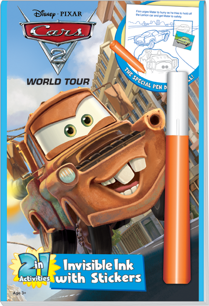 Disney Pixar Cars 2 Magic Pen 2 in 1 World Tour Book