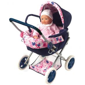 Doll Carriage with Detachable Cradle