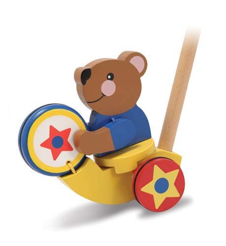 Drumming Bear Push Toy