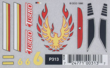 Dry Transfer Decals, Turbo