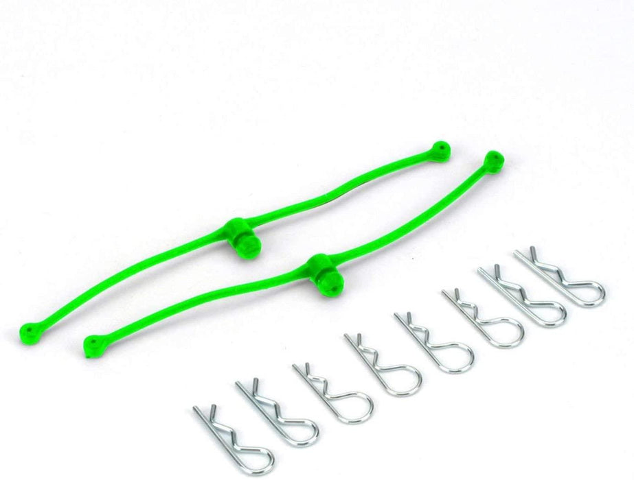 Dubro Products Body Klip Retainers (Lime Green), DUB2253