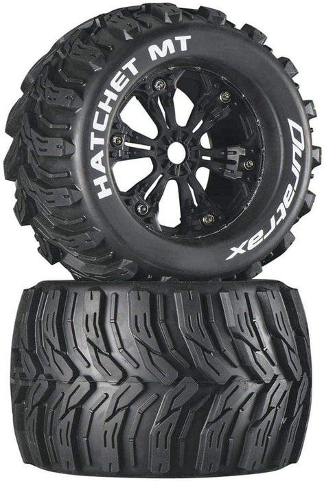 Duratrax Hatchet MT 3.8" Mounted Tires, Black (2), DTXC3586