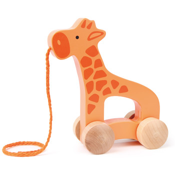 E0906 Giraffe Wooden Pull Toy