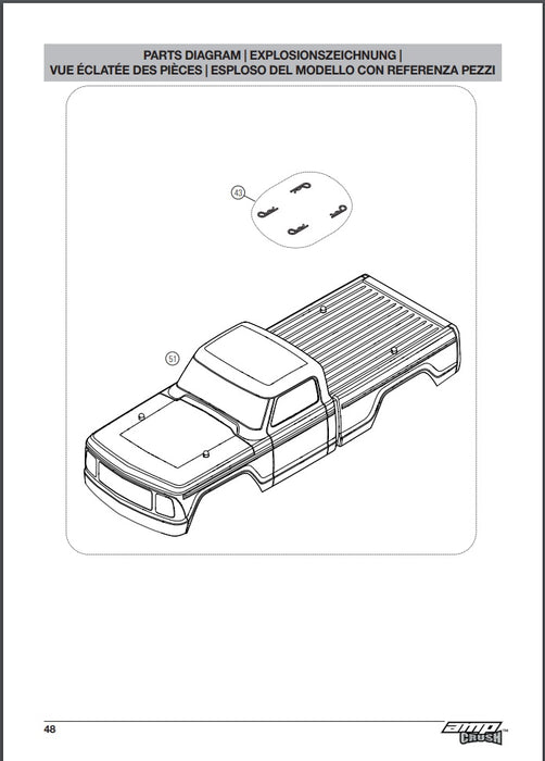 1:10 ECX Amp Crush MT 2WD Blue RTR