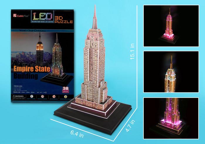 EMPIRE STATE BLDG LED 3D PUZZL
